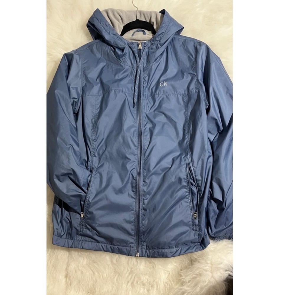 CALVIN KLEIN LADIES ‘ FLEECE LINED WINDBREAKER 
SIZE M